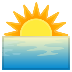 Google sunrise emoji image