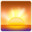 Samsung sunrise emoji image