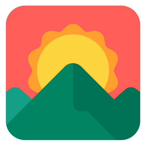 Microsoft sunrise over mountains emoji image