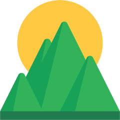 Skype sunrise over mountains emoji image
