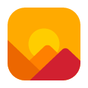 Toss sunrise over mountains emoji image
