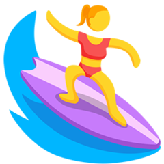 Facebook Messenger surfer emoji image