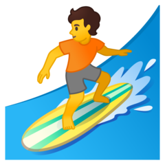 Google surfer emoji image