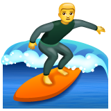 Whatsapp surfer emoji image