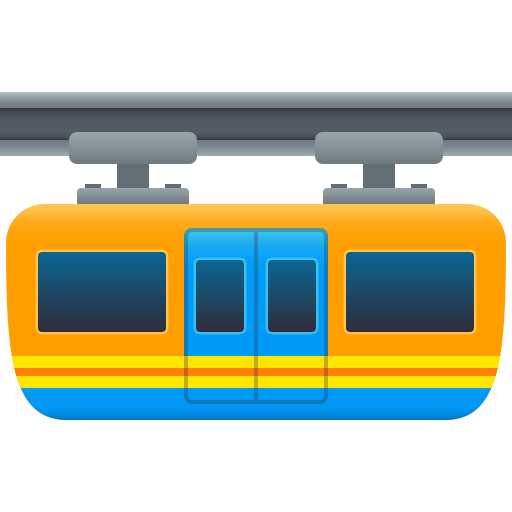 JoyPixels suspension railway emoji image