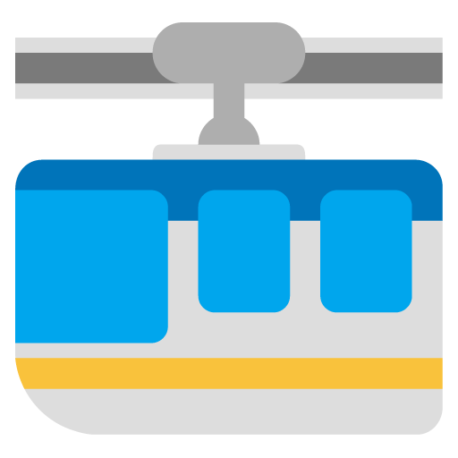 Microsoft suspension railway emoji image