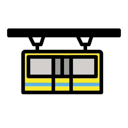 Openmoji suspension railway emoji image
