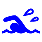 au by KDDI swimmer emoji image