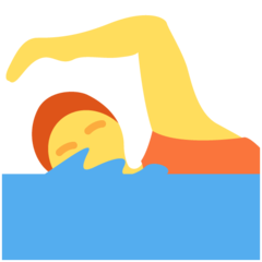 Twitter swimmer emoji image