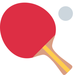 Twitter table tennis paddle and ball emoji image