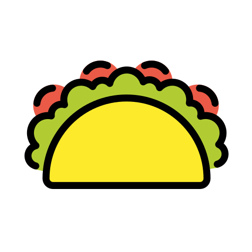 Openmoji taco emoji image
