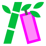 Docomo tanabata tree emoji image