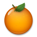 LG tangerine emoji image