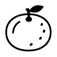 Noto Emoji Font tangerine emoji image