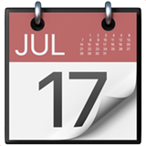IOS/Apple tear-off calendar emoji image
