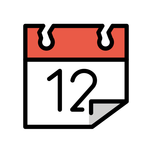 Openmoji tear-off calendar emoji image