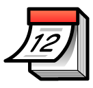 SoftBank tear-off calendar emoji image