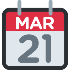 Twitter tear-off calendar emoji image