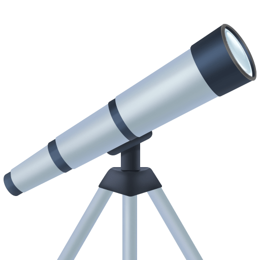 Facebook telescope emoji image