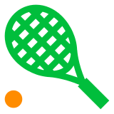 Docomo tennis racquet and ball emoji image