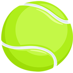 Facebook Messenger tennis racquet and ball emoji image
