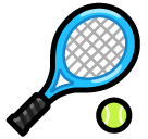 SoftBank tennis racquet and ball emoji image