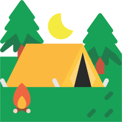 Skype tent emoji image