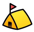 SoftBank tent emoji image