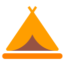 Toss tent emoji image