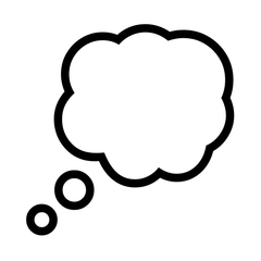Noto Emoji Font thought balloon emoji image