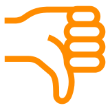 Docomo thumbs down sign emoji image