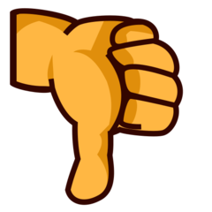 Emojidex thumbs down sign emoji image
