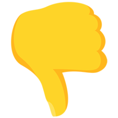 Facebook Messenger thumbs down sign emoji image