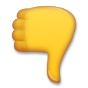 LG thumbs down sign emoji image