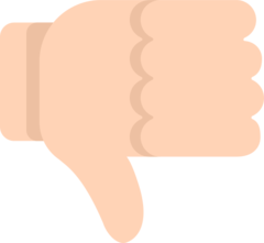 Mozilla thumbs down sign emoji image