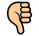 SoftBank thumbs down sign emoji image