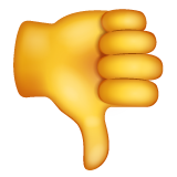 Whatsapp thumbs down sign emoji image