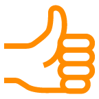 au by KDDI thumbs up sign emoji image