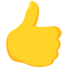 Facebook Messenger thumbs up sign emoji image