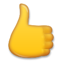 LG thumbs up sign emoji image