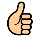SoftBank thumbs up sign emoji image