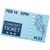 Whatsapp ticket emoji image