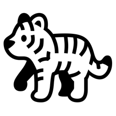 Noto Emoji Font tiger emoji image