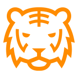 Docomo tiger face emoji image