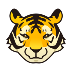 Emojidex tiger face emoji image