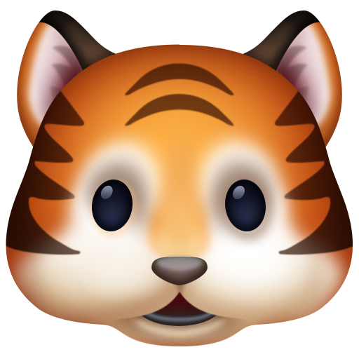 Facebook tiger face emoji image