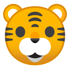 Google tiger face emoji image