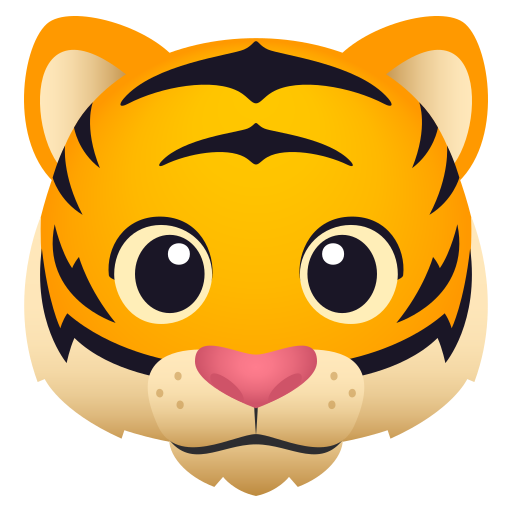 JoyPixels tiger face emoji image