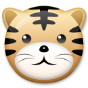 LG tiger face emoji image