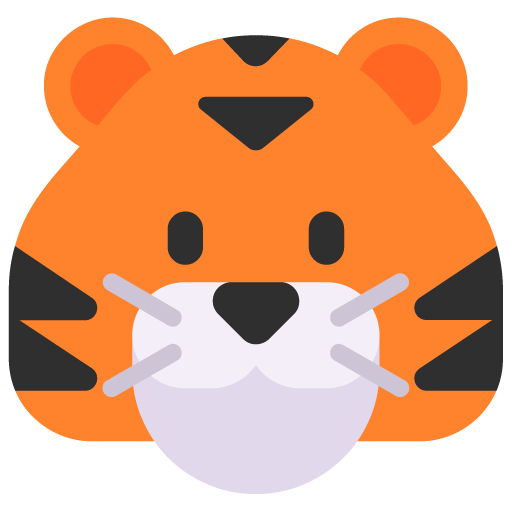 Microsoft tiger face emoji image